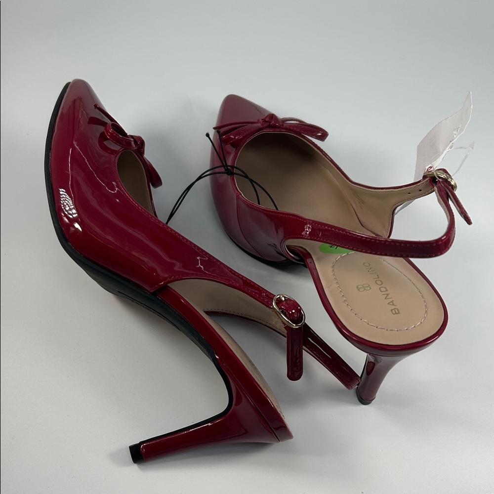 Bandolino Red Patent Slingback Heels - Picture 5 of 16